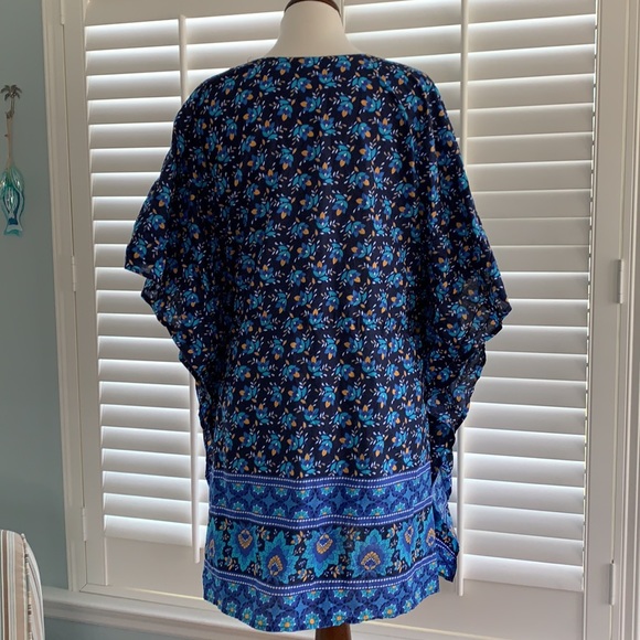 Lands’ End Kaftan Swim Cover-up sz M (10-12) NWOT - Picture 7 of 12